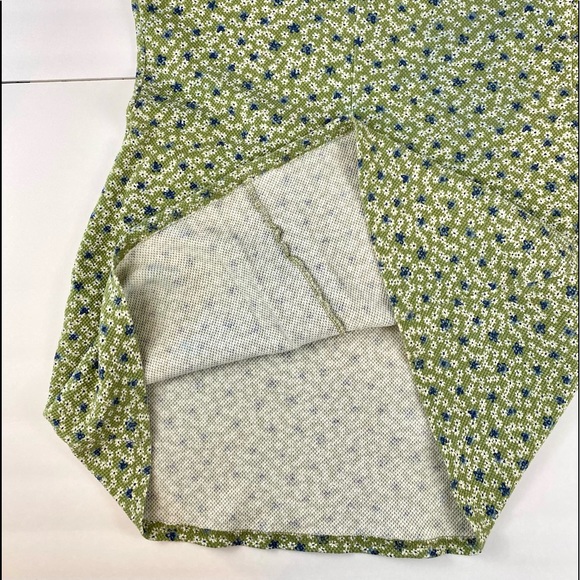 David Wayne Green Floral Dress, Size XL - Picture 6 of 6